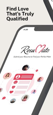 Resumate on iPhone — dating résumé and video call