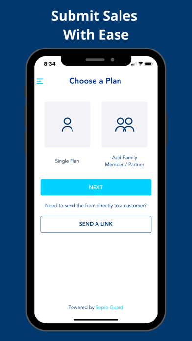 Sepio Guard Pro on iPhone — agent sales and training
